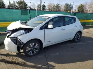 2017 Nissan LEAF SV with VIN 1N4BZ0CP9HC303348, listed as a Copart auction lot 52604055 with 45,480 mi miles and Clean Title. Bid and sale history available at carsss.com. Image 1.