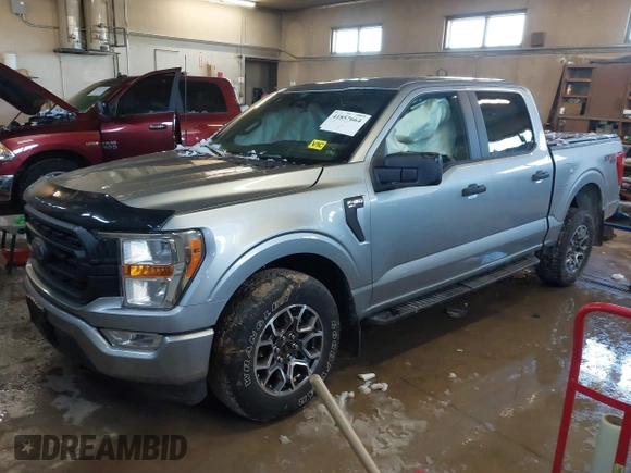 2021 Ford F-150 XL with VIN 1FTEW1EP0MKE87078, listed as a IAAI auction lot 41857664 with 43,588 mi miles. Bid and sale history available at carsss.com. Image 18.