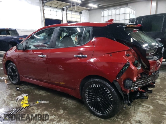 2025 Nissan LEAF SV Plus with VIN 1N4CZ1CV8SC558461, listed as a Copart auction lot 42173305 with 2,191 mi miles and Salvage Title. Bid and sale history available at carsss.com. Image 2.