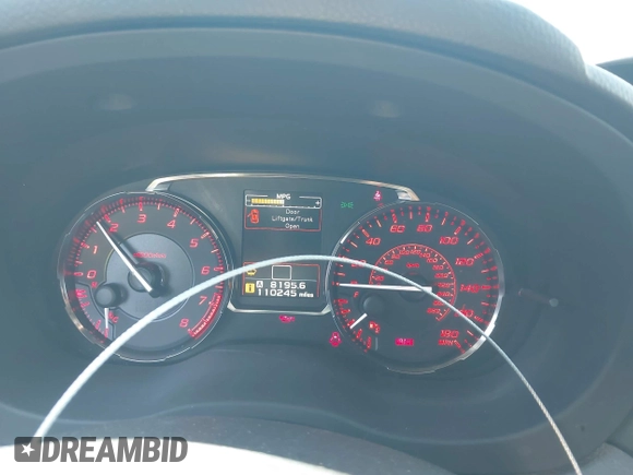2017 Subaru WRX с VIN JF1VA1B63H9821133, выставлен на аукционе IAAI как лот 41887289 с пробегом 110 245 миль миль и . История ставок и продаж доступна на DreamBid. Изображение 7.