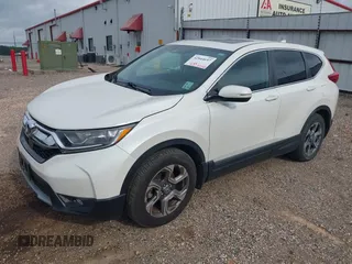 2018 Honda CR-V EX-L with VIN 5J6RW1H87JL004014, listed as a IAAI auction lot 42044697 with 182,525 mi miles. Bid and sale history available at carsss.com. Image 2.