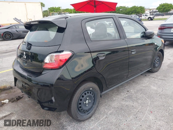 2024 Mitsubishi Mirage ES с VIN ML32AUHJ7RH022640, выставлен на аукционе IAAI как лот 42382228 с пробегом 6 928 миль миль и . История ставок и продаж доступна на DreamBid. Изображение 4.
