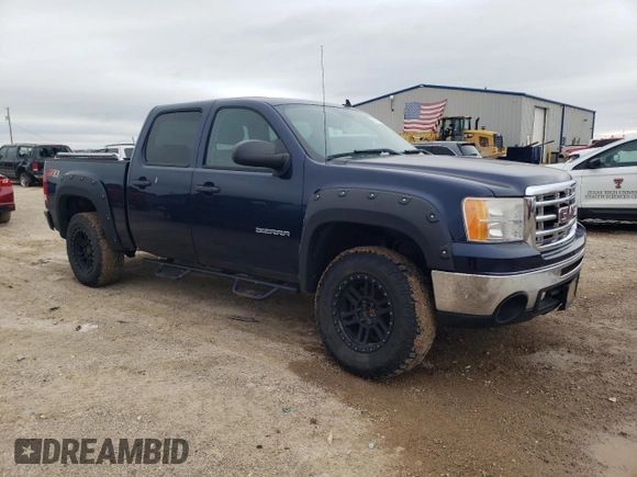 2011 GMC Sierra 1500 SLE with VIN 3GTP2VE33BG217209, listed as a Copart auction lot 55062735 with 160,311 mi miles and Salvage title. Bid and sale history available at DreamBid. Image 4.