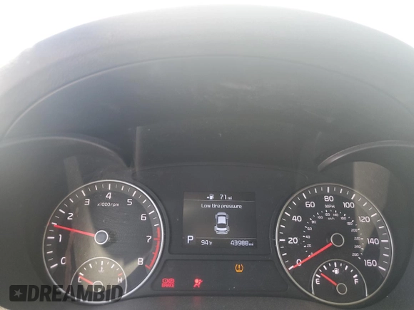 2020 Kia Optima LX with VIN 5XXGT4L38LG447102, listed as a Copart auction lot 57464255 with 43,988 mi miles and Salvage title. Bid and sale history available at DreamBid. Image 9.