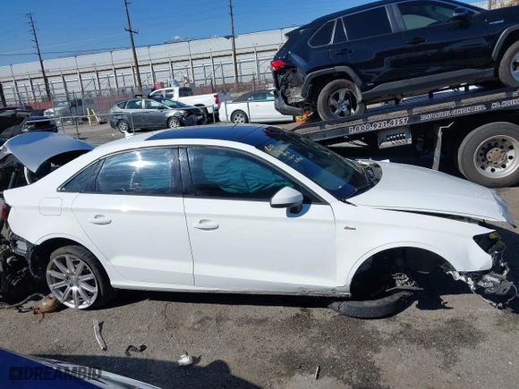 2018 Audi A3 Sedan Premium with VIN WAUB8GFF7J1050666, listed as a IAAI auction lot 41625893 with 1 mi miles. Bid and sale history available at carsss.com. Image 13.
