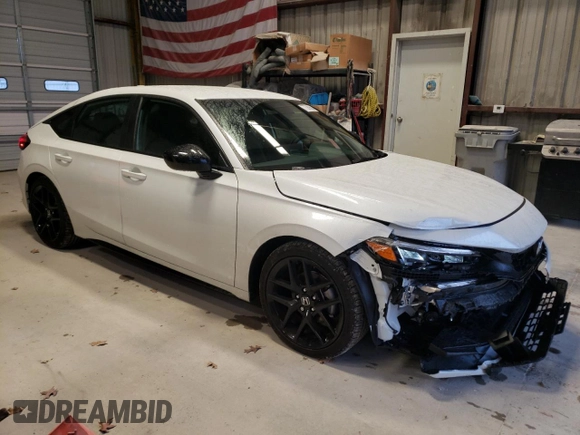 2023 Honda Civic Sport with VIN 19XFL2H80PE019334, listed as a Copart auction lot 77380663 with 3,229 mi miles and Salvage Title. Bid and sale history available at DreamBid. Image 4.