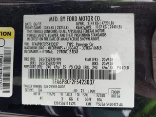 2015 Ford Mustang GT with VIN 1FA6P8CF2F5423037, listed as a IAAI auction lot 42370882 with 149,794 mi miles and . Bid and sale history available at DreamBid. Image 9.