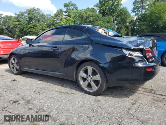 2010 Lexus IS 250 C with VIN JTHFF2C21A2514011, listed as a Copart auction lot 62600795 with 159,785 mi miles and Clean title. Bid and sale history available at DreamBid. Image 2.