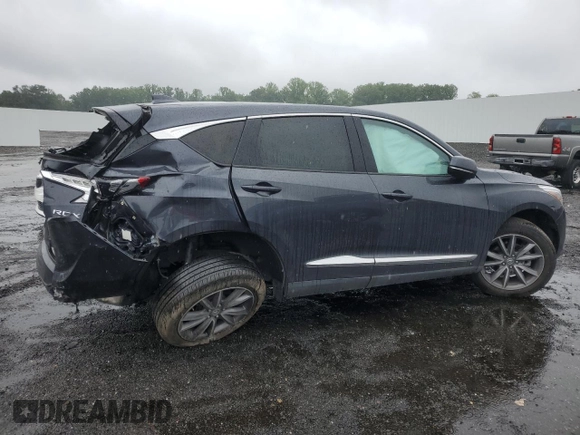 2021 Acura RDX Technology with VIN 5J8TC2H54ML046131, listed as a Copart auction lot 62648345 with 8,362 mi miles and Salvage title. Bid and sale history available at DreamBid. Image 3.