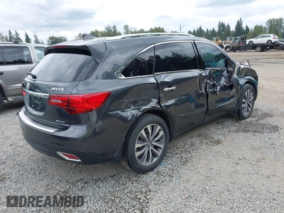 2014 Acura MDX Technology with VIN 5FRYD4H63EB022377, listed as a IAAI auction lot 42553389 with 81,357 mi miles and . Bid and sale history available at DreamBid. Image 4.
