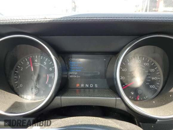 2018 Ford Mustang EcoBoost Premium with VIN 1FATP8UHXJ5111074, listed as a Copart auction lot 55725235 with 93,154 mi miles and Salvage title. Bid and sale history available at DreamBid. Image 9.