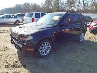 2008 BMW X3 3.0si with VIN WBXPC93428WJ04266, listed as a IAAI auction lot 41464577 with 1 mi miles. Bid and sale history available at carsss.com. Image 2.