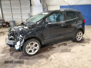 2022 Ford EcoSport SE z VIN MAJ6S3GL6NC460748, wystawiony jako Copart lot #57404195 z przebiegiem 14 758 mil mil oraz Szkody całkowita. Historia ofert i sprzedaży dostępna na DreamBid. Obrazek 1.
