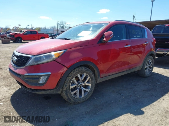 2014 Kia Sportage EX with VIN KNDPC3AC7E7630399, listed as a IAAI auction lot 42005294 with 73,975 mi miles and . Bid and sale history available at DreamBid. Image 2.