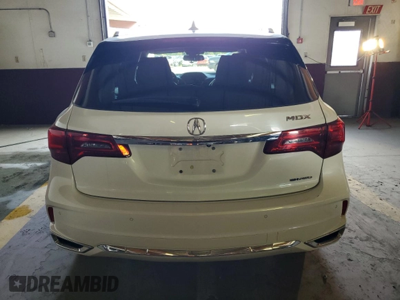 2017 Acura MDX Sport Hybrid w/Advance Pkg with VIN 5FRYD7H7XHB000634, listed as a Copart auction lot 68589073 with 86,086 mi miles. Bid and sale history available at carsss.com. Image 6.