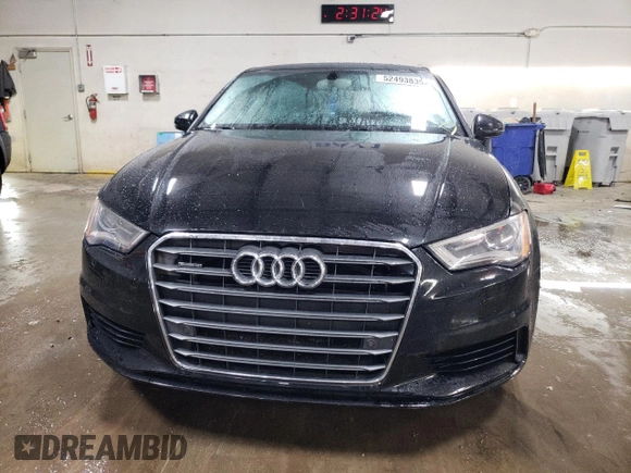 2015 Audi A3 Premium Plus with VIN WAUEFGFF2F1062766, listed as a Copart auction lot 52493835 with 26,679 mi miles and Salvage title. Bid and sale history available at DreamBid. Image 5.