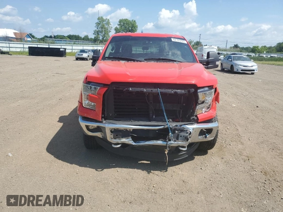 2016 Ford F-150 XLT with VIN 1FTFW1EF6GKF36428, listed as a Copart auction lot 62165295 with 183,424 mi miles and Salvage title. Bid and sale history available at DreamBid. Image 5.