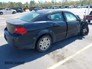 2012 Dodge Avenger SE with VIN 1C3CDZAB4CN128680, listed as a IAAI auction lot 41877366 with 258,138 mi miles. Bid and sale history available at carsss.com. Image 4.