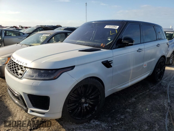 2018 Land Rover Range Rover Sport Autobiography with VIN SALWV2RE7JA809697, listed as a Copart auction lot 77323394 with Not provided miles and Non repairable. Bid and sale history available at DreamBid. Image 1.
