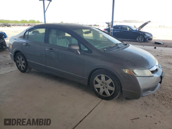 2009 Honda Civic LX z VIN 19XFA16599E050691, wystawiony jako Copart lot #58538835 z przebiegiem 162 377 mil mil oraz Czysty tytuł • Clean title. Historia ofert i sprzedaży dostępna na DreamBid. Obrazek 4.