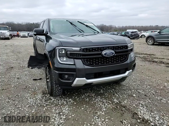 2024 Ford Ranger LARIAT with VIN 1FTER4JH9RLE10329, listed as a Copart auction lot 45464135 with 11,371 mi miles and Salvage Title. Bid and sale history available at carsss.com. Image 11.