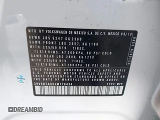 2018 Volkswagen Tiguan SEL Premium with VIN 3VV5B7AX5JM176434, listed as a IAAI auction lot 41684514 with 47,988 mi miles and . Bid and sale history available at DreamBid. Image 9.
