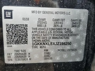 2018 GMC Acadia Denali with VIN 1GKKNXLSXJZ198250, listed as a Copart auction lot 59958345 with 59,811 mi miles and Salvage title. Bid and sale history available at DreamBid. Image 14.