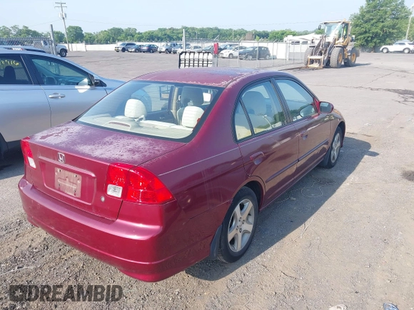 2004 Honda Civic EX z VIN 2HGES26764H621455, wystawiony jako IAAI lot #42499456 z przebiegiem 167 225 mil mil oraz . Historia ofert i sprzedaży dostępna na DreamBid. Obrazek 4.