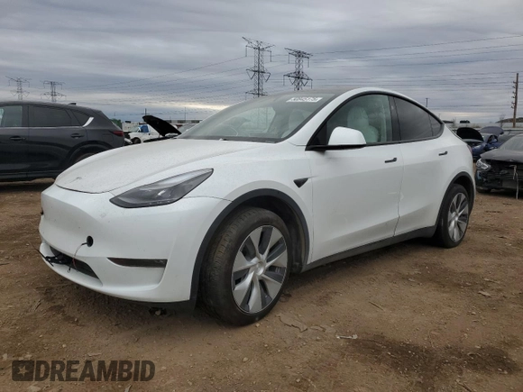 2023 Tesla Model Y Long Range with VIN 7SAYGDEEXPF839677, listed as a Copart auction lot 50845175 with 36,661 mi miles and Salvage Title. Bid and sale history available at DreamBid. Image 1.