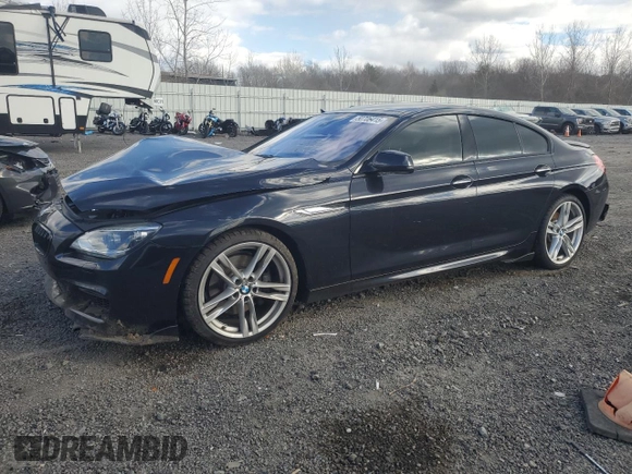 2015 BMW 6 Series 640i with VIN WBA6A0C58FD318669, listed as a Copart auction lot 50706415 with 79,538 mi miles and Clean Title. Bid and sale history available at DreamBid. Image 1.