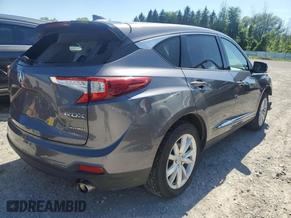 2020 Acura RDX with VIN 5J8TC2H3XLL017116, listed as a Copart auction lot 65413555 with 74,765 mi miles and Salvage title. Bid and sale history available at DreamBid. Image 3.