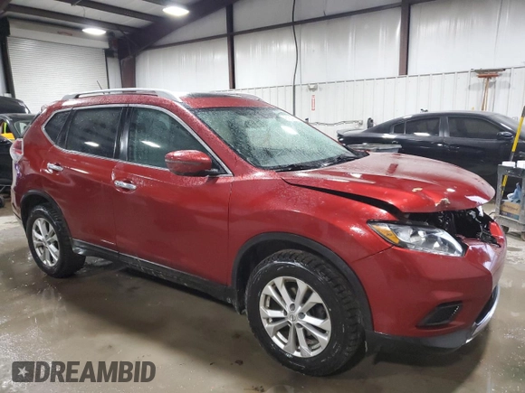 2016 Nissan Rogue SL with VIN 5N1AT2MV8GC889020, listed as a Copart auction lot 43155455 with 134,841 mi miles and Salvage Title. Bid and sale history available at DreamBid. Image 4.