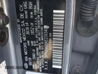2019 Kia Rio S with VIN 3KPA24AB6KE216340, listed as a Copart auction lot 49982925 with 34,153 mi miles and Salvage Title. Bid and sale history available at carsss.com. Image 14.