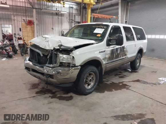 2000 Ford Excursion Limited с VIN 1FMSU43F8YED45694, выставлен на аукционе IAAI как лот 41547949 с пробегом 234 845 миль миль и . История ставок и продаж доступна на DreamBid. Изображение 2.