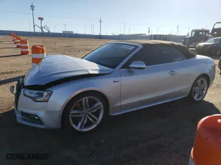 2013 Audi S5 Premium Plus with VIN WAUCGAFH4DN006689, listed as a Copart auction lot 80929814 with 65,818 mi miles and Salvage Title. Bid and sale history available at carsss.com. Image 1.