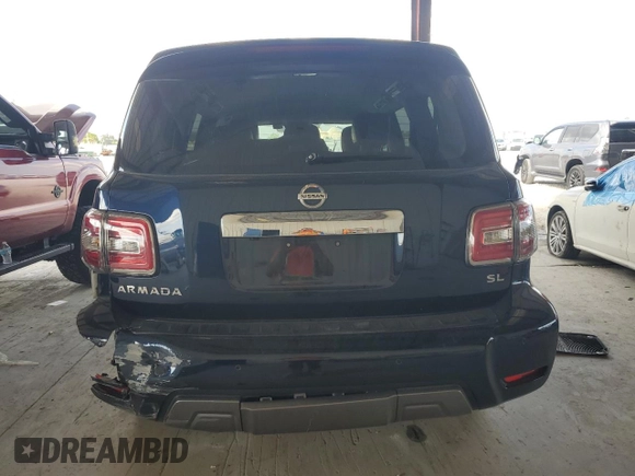 2020 Nissan Armada SL with VIN JN8AY2ND9L9106925, listed as a Copart auction lot 51975995 with 136,174 mi miles and Non Repairable. Bid and sale history available at carsss.com. Image 6.