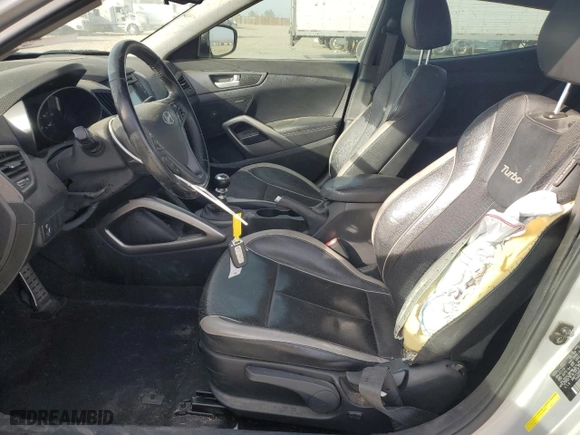 2014 Hyundai Veloster Turbo with VIN KMHTC6AE9EU184531, listed as a Copart auction lot 79663444 with 81,865 mi miles and Salvage Title. Bid and sale history available at carsss.com. Image 7.