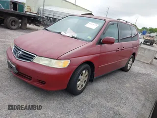 2002 Honda Odyssey EX-L z VIN 2HKRL18092H572036, wystawiony jako IAAI lot #42122713 z przebiegiem Nie podano mil oraz . Historia ofert i sprzedaży dostępna na DreamBid. Obrazek 2.