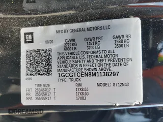 2021 Chevrolet Colorado 4WD LT with VIN 1GCGTCEN8M1138297, listed as a Copart auction lot 61762405 with 51,644 mi miles and Salvage title. Bid and sale history available at DreamBid. Image 12.