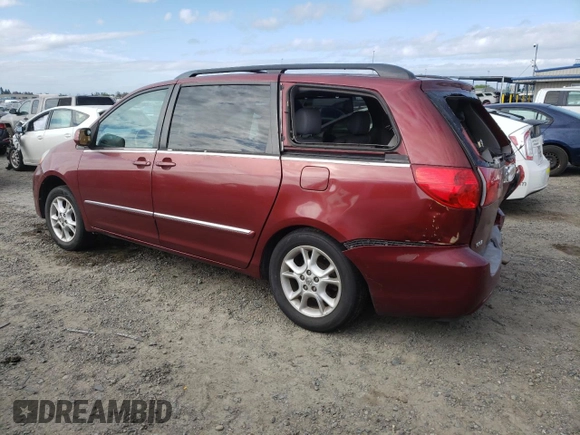 2006 Toyota Sienna XLE with VIN 5TDZA22C26S518673, listed as a Copart auction lot 50806375 with 159,107 mi miles and Salvage Title. Bid and sale history available at carsss.com. Image 2.