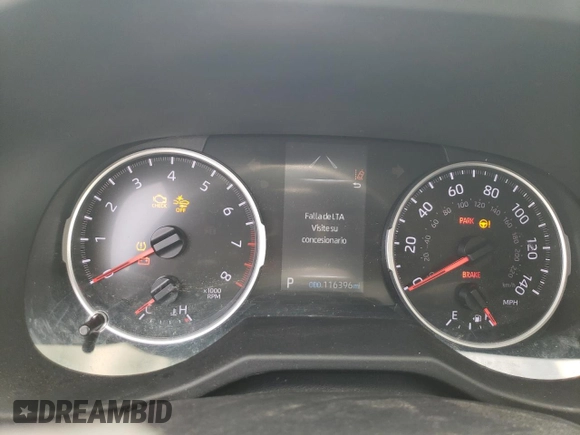 2021 Toyota RAV4 LE with VIN 2T3F1RFVXMW206829, listed as a Copart auction lot 54605934 with 116,396 mi miles and Salvage title. Bid and sale history available at DreamBid. Image 9.