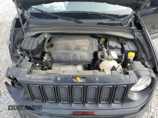 2017 Jeep Renegade Altitude with VIN ZACCJBBB9HPF02998, listed as a Copart auction lot 56546065 with 110,360 mi miles and Salvage title. Bid and sale history available at DreamBid. Image 12.