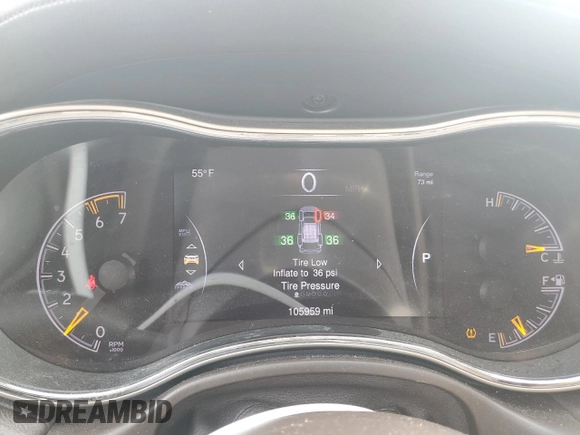 2015 Jeep Grand Cherokee Overland with VIN 1C4RJFCT6FC628729, listed as a Copart auction lot 44979155 with 105,959 mi miles and Salvage Title. Bid and sale history available at DreamBid. Image 9.