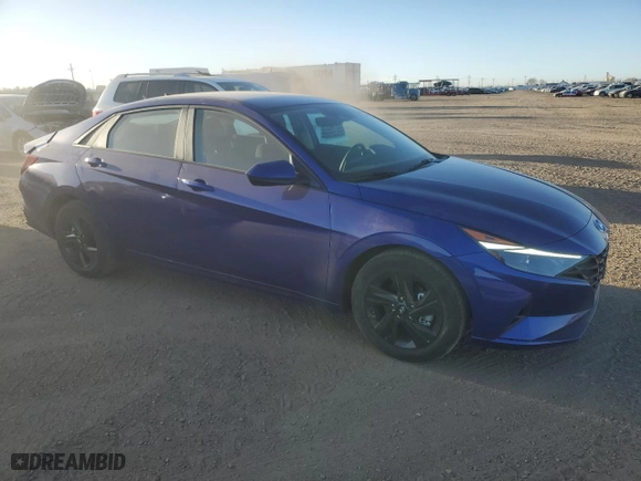 2021 Hyundai Elantra SEL with VIN KMHLM4AG1MU158099, listed as a Copart auction lot 49652455 with 14,285 mi miles and Salvage Title. Bid and sale history available at carsss.com. Image 4.