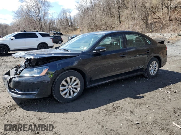 2012 Volkswagen Passat S w/Appearance with VIN 1VWAP7A3XCC085673, listed as a Copart auction lot 51925635 with 141,150 mi miles and Salvage Title. Bid and sale history available at carsss.com. Image 1.