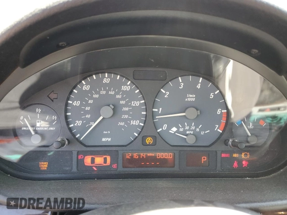 2002 BMW 3 Series 325Ci with VIN WBABS33462PG82685, listed as a Copart auction lot 55332725 with 121,614 mi miles and Salvage Title. Bid and sale history available at DreamBid. Image 9.