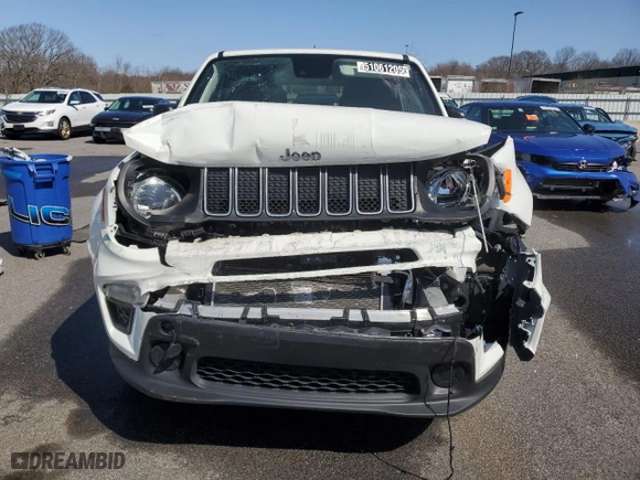 2023 Jeep Renegade Latitude with VIN ZACNJDB15PPP69790, listed as a Copart auction lot 51061205 with 0 mi miles and Non Repairable. Bid and sale history available at carsss.com. Image 7.
