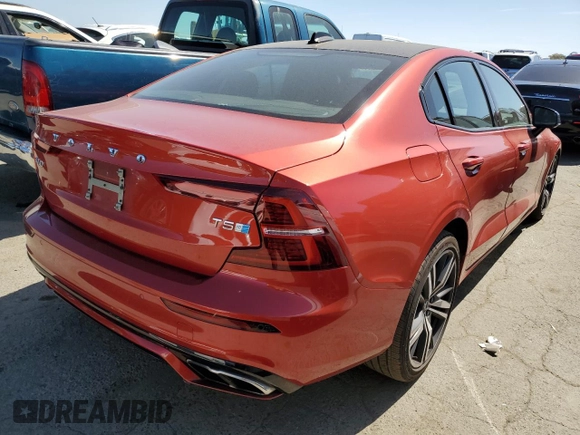2019 Volvo S60 R-Design with VIN 7JR102FM1KG004368, listed as a Copart auction lot 55969514 with 39,872 mi miles and Salvage Title. Bid and sale history available at carsss.com. Image 3.