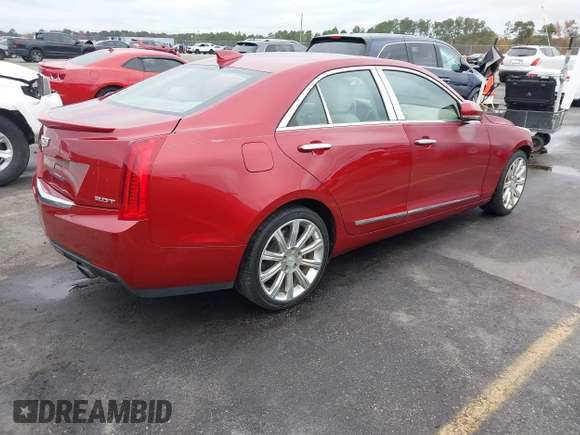 2015 Cadillac ATS Sedan Luxury RWD with VIN 1G6AB5RX6F0107304, listed as a IAAI auction lot 40934454 with 89,638 mi miles. Bid and sale history available at carsss.com. Image 4.