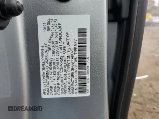 2025 Honda Odyssey EX-L with VIN 5FNRL6H66SB019828, listed as a Copart auction lot 84007874 with 1,425 mi miles and Salvage Title. Bid and sale history available at carsss.com. Image 15.